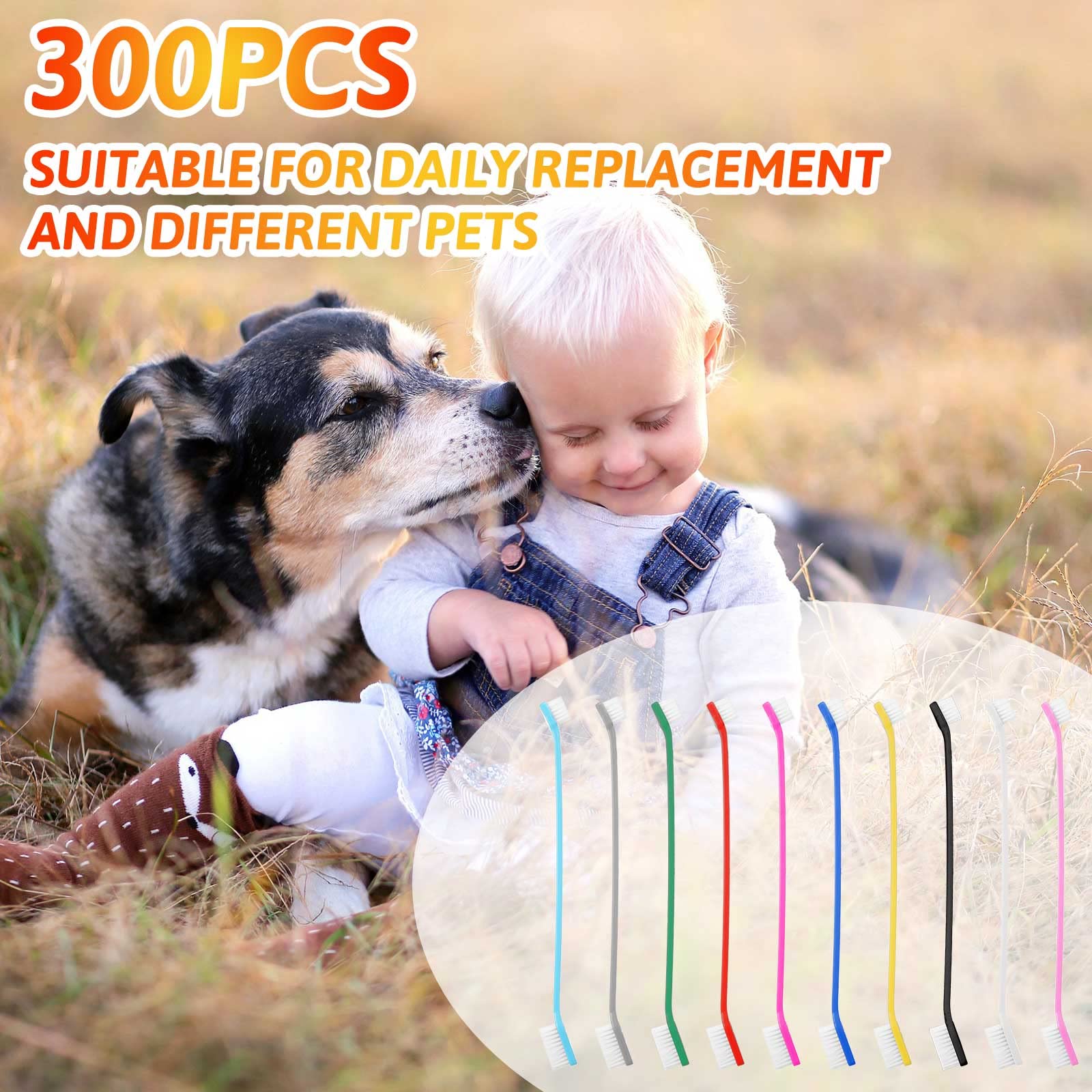 Eaasty durable pet toothbrush kit designed for repeated use.