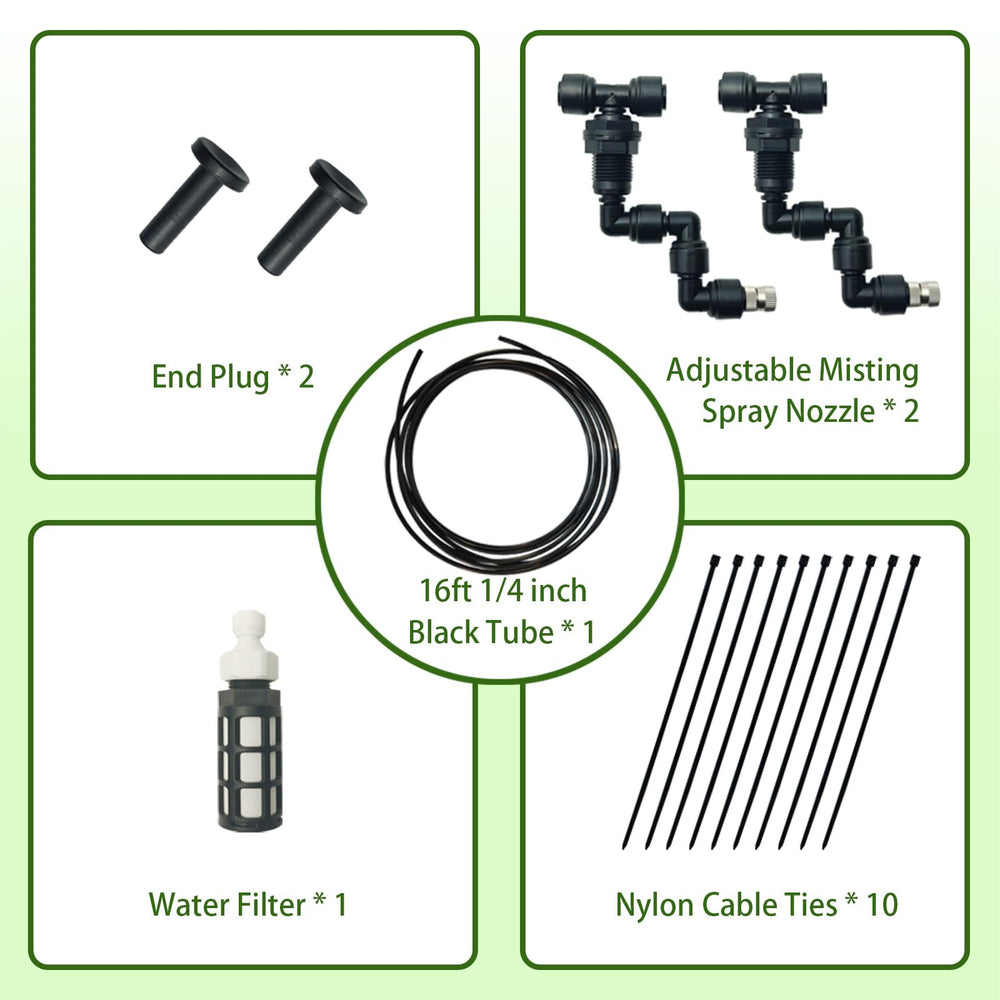 Eadabok 16 ft tube provides flexible connections for your misting system