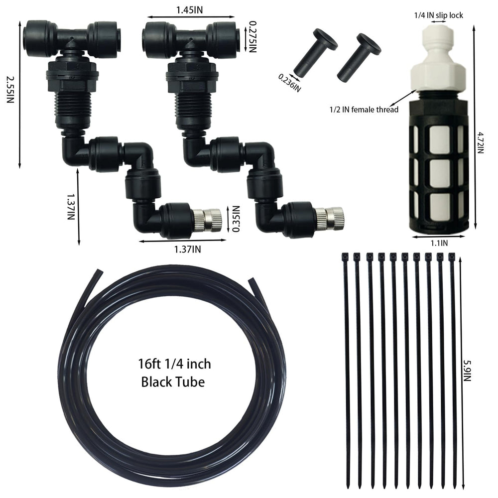 Eadabok water filter keeps mist water clean for reptiles and plants