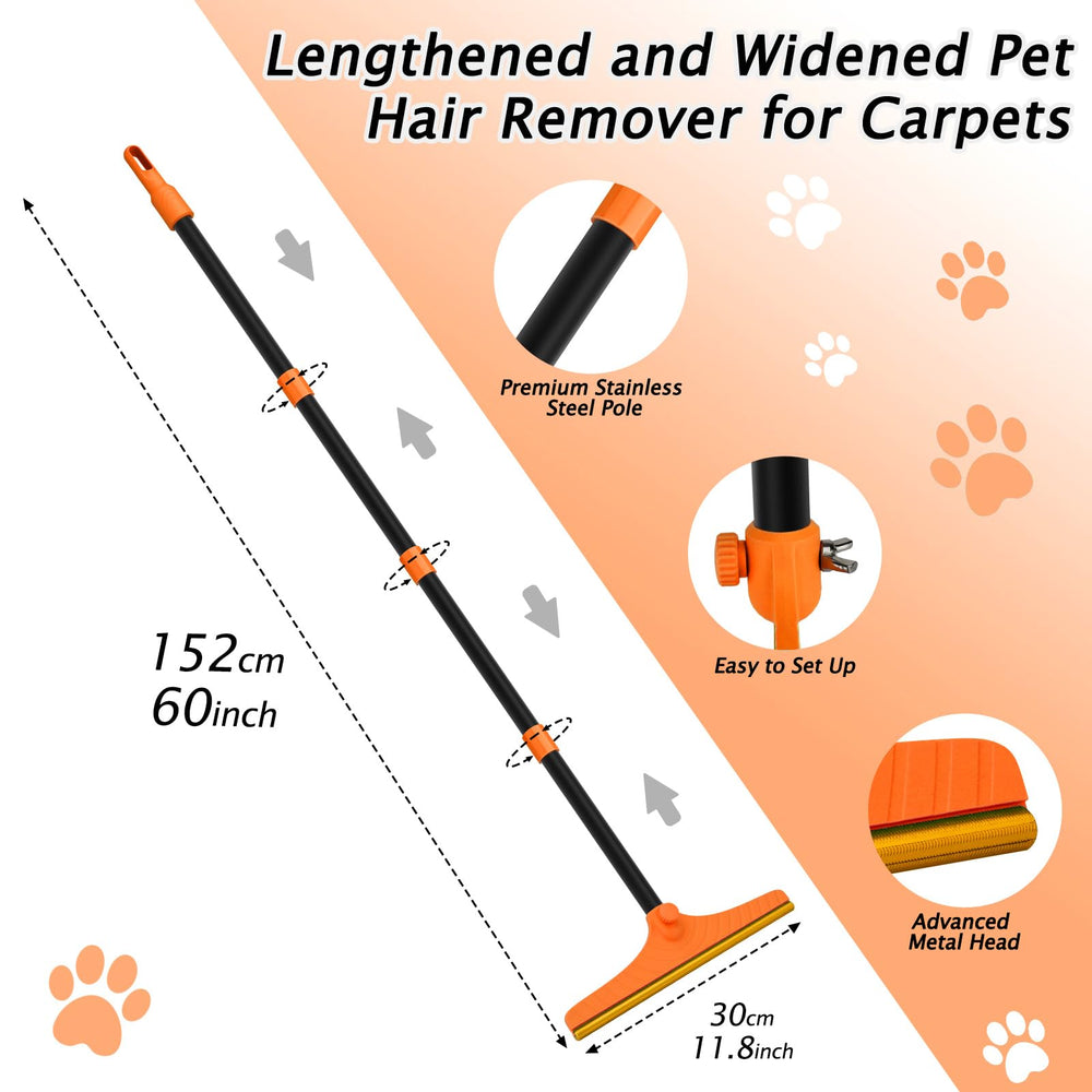 Eaersan metal teeth provide durable pet hair removal