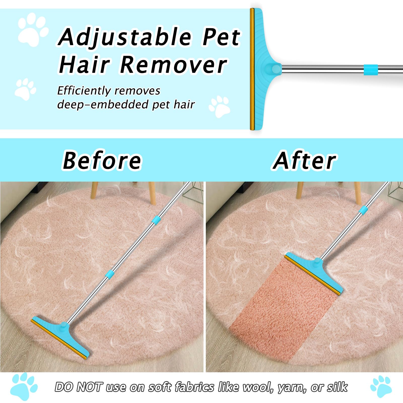 Eaersan two-piece set provides versatile pet hair removal options.