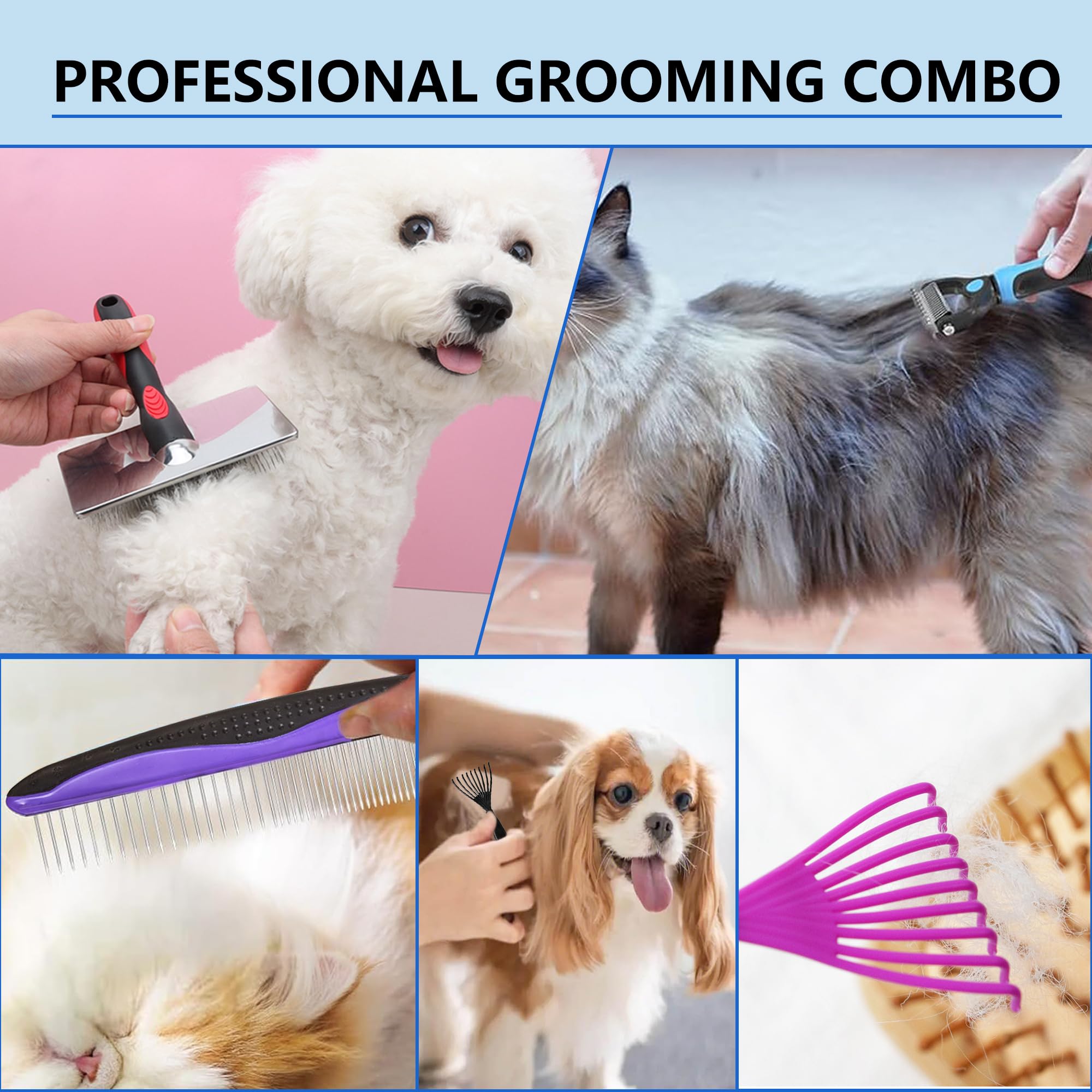 EAFBAO ergonomic handle design offers comfortable grooming sessions.