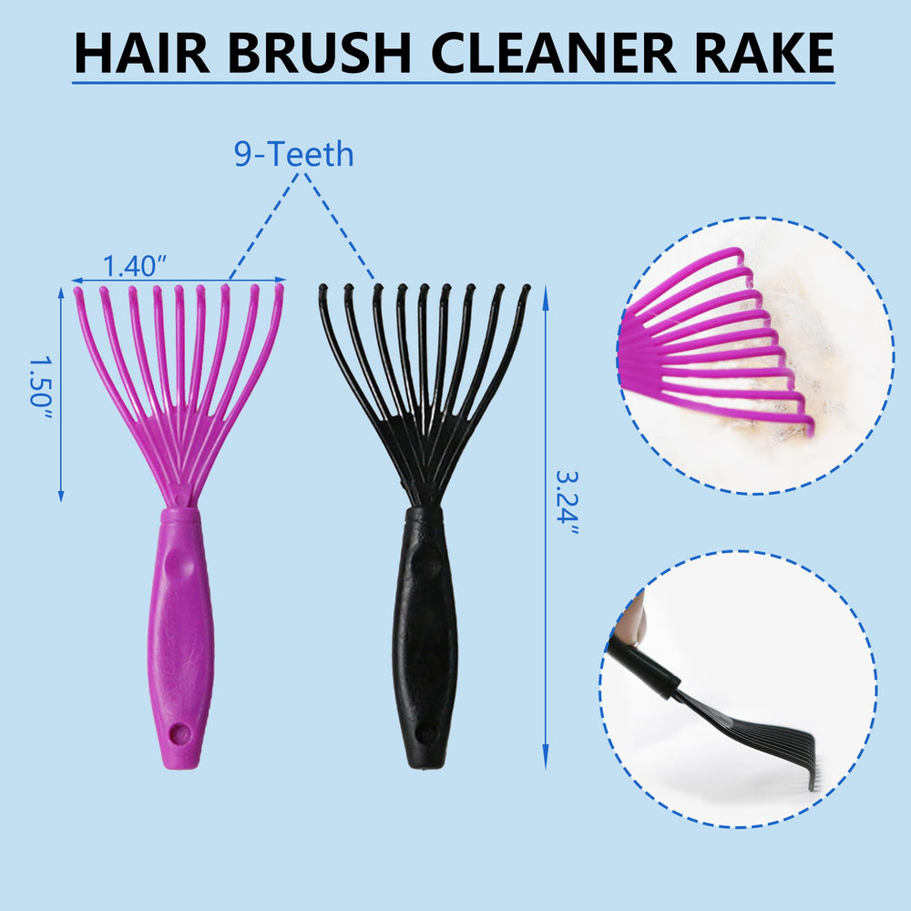 EAFBAO quick-clean tools remove trapped hair from brushes.