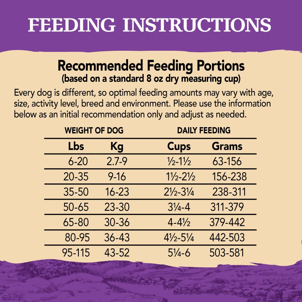 Dog eating action with Eagle Pack Lamb & Rice demonstrates a tasty meal.