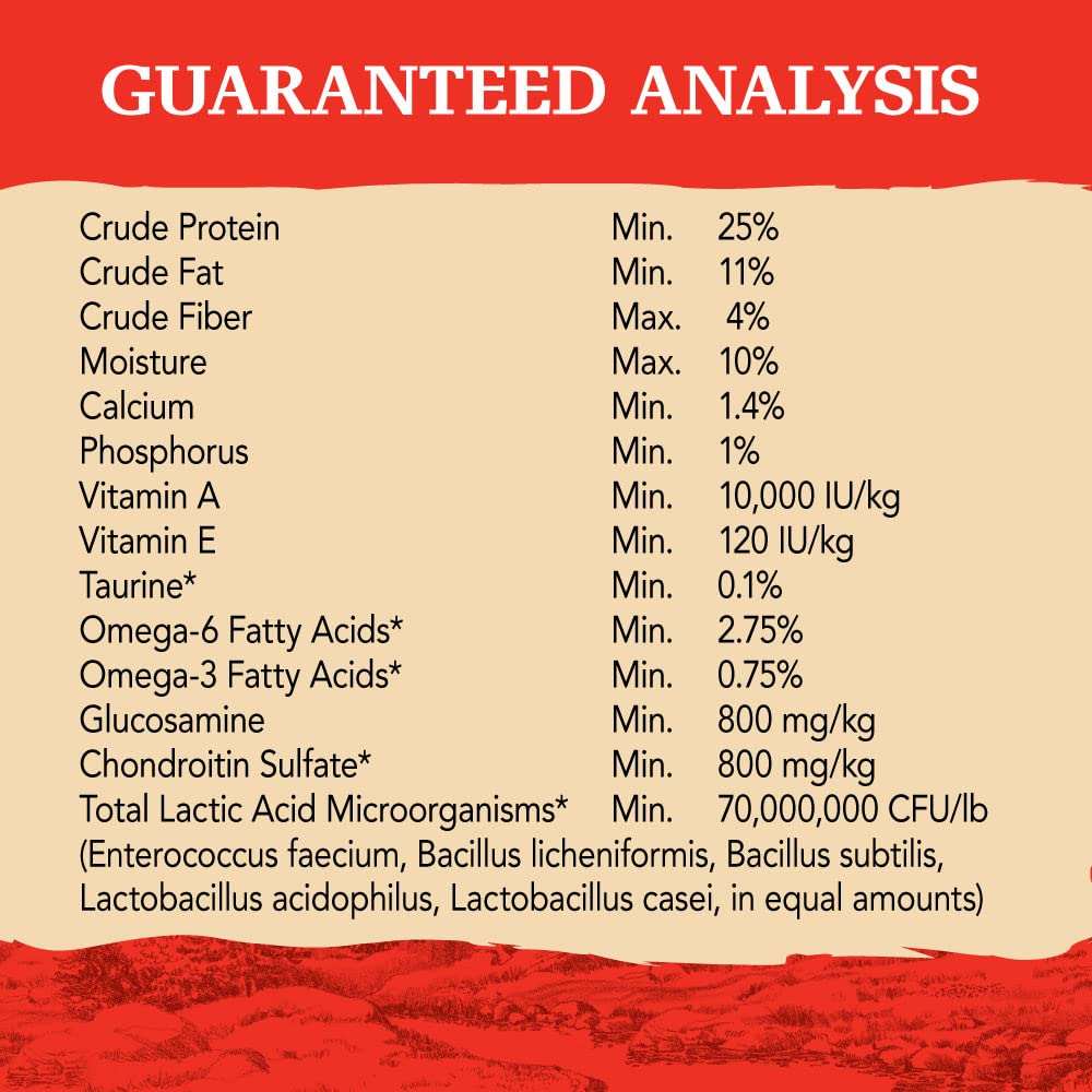 Eagle Pack large-breed formula with glucosamine and omega fatty acids.