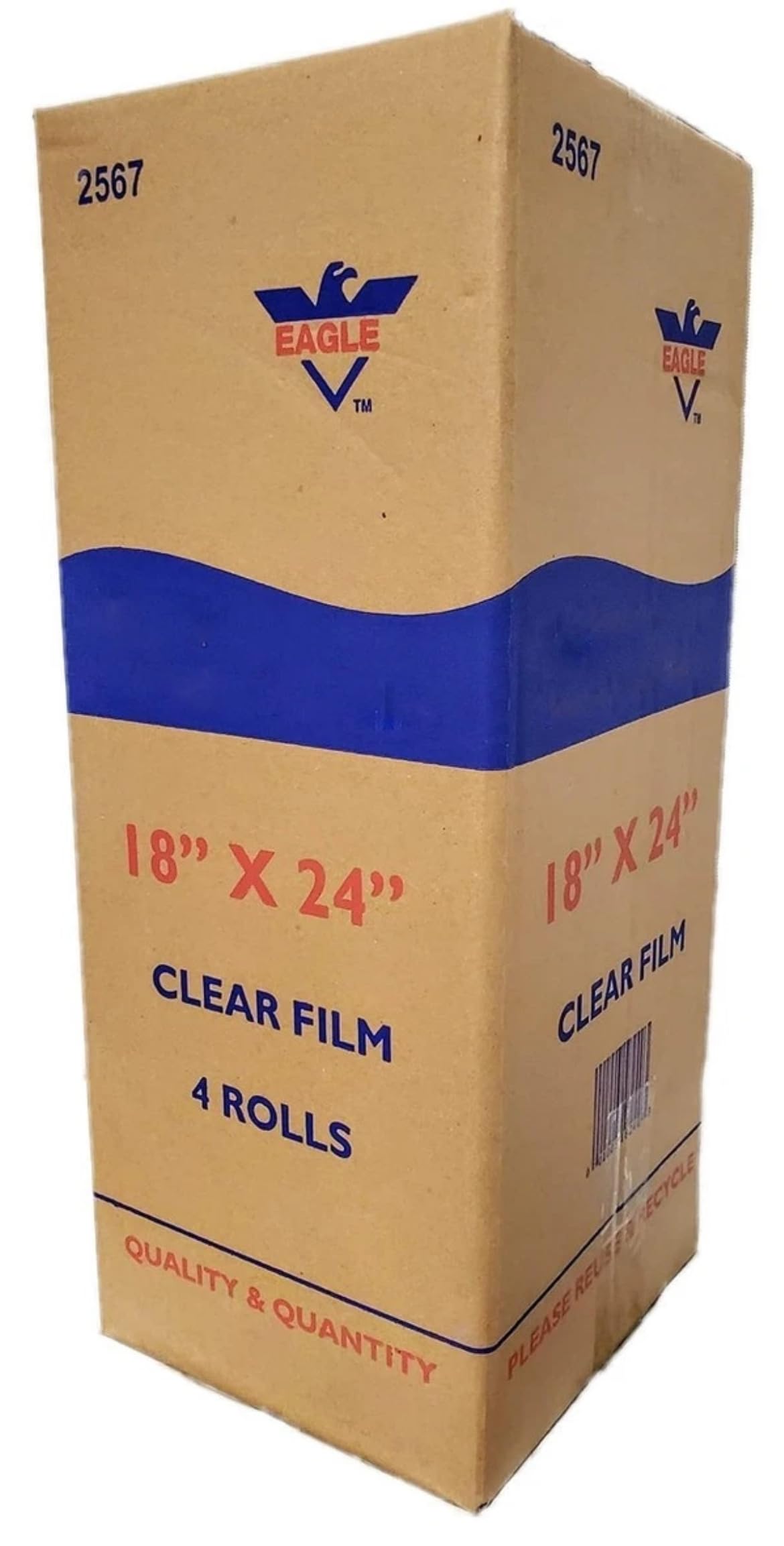 Eagle produce roll bags 18x24 clear for fresh fruits and vegetables, ideal for farm stands