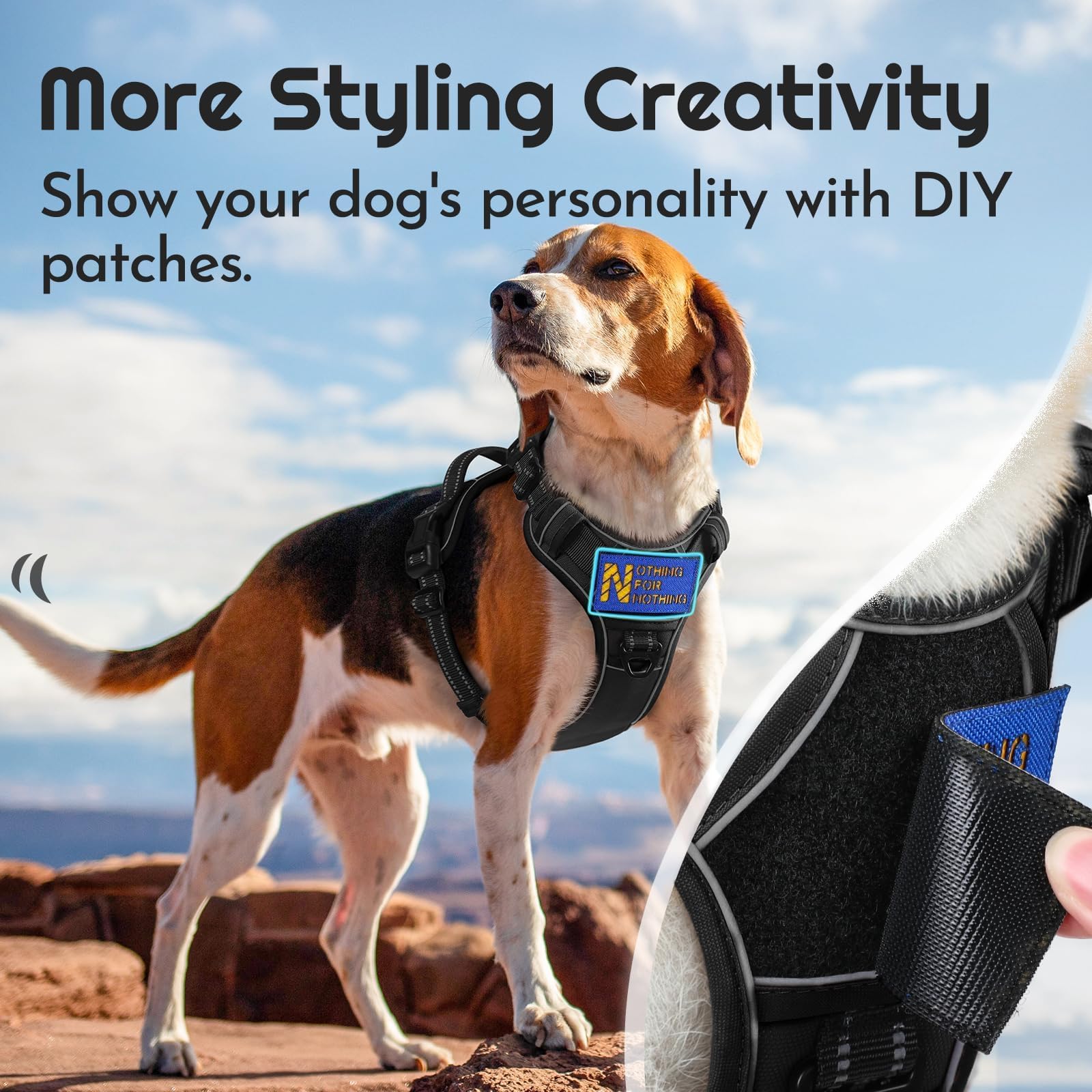 Eagloo harness back ring supports calm daily walks for large dogs