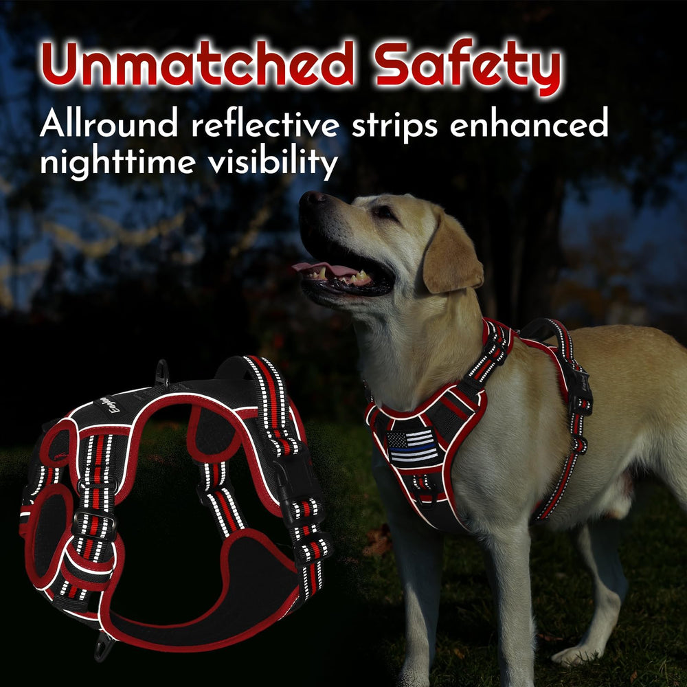 Eagloo large dog harness size L fit guide with measurements.