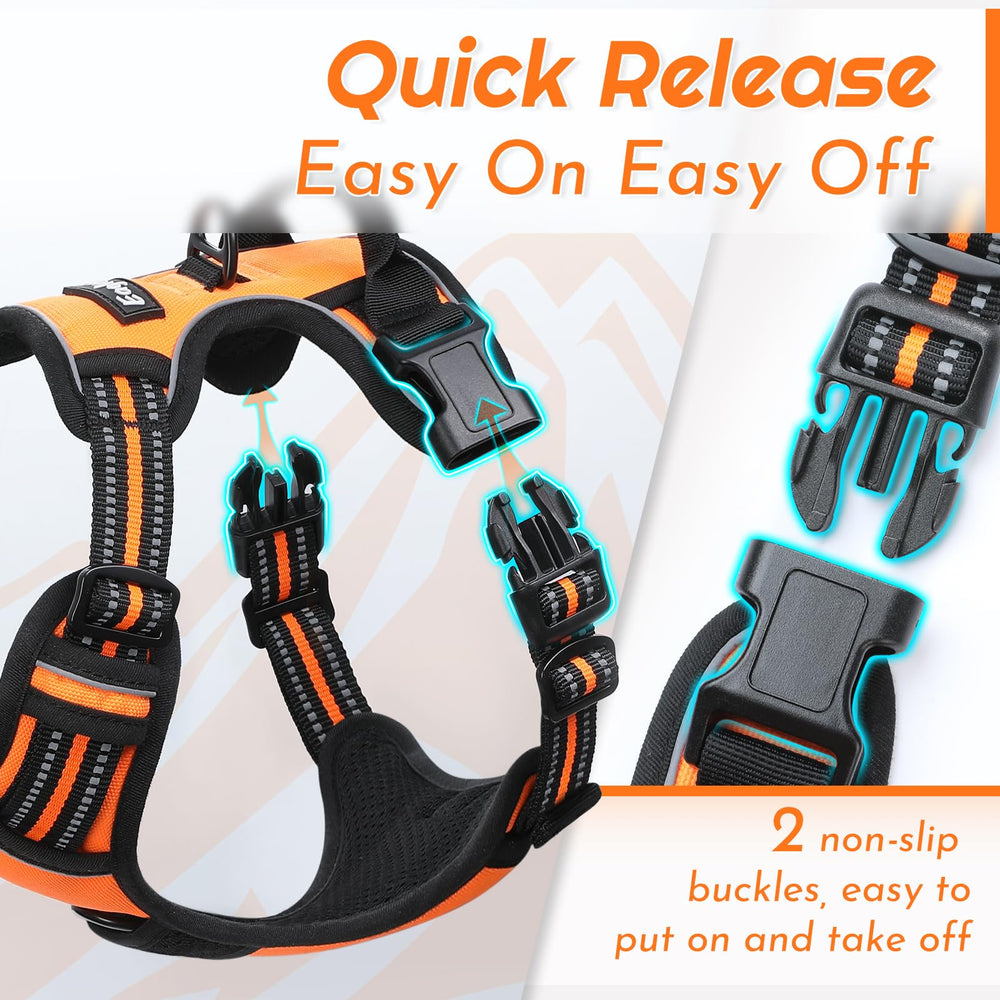 Eagloo large harness soft padding and breathable mesh for comfort.