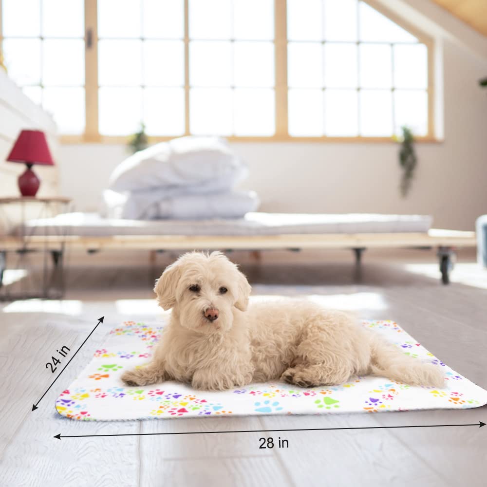 EAGMAK paw-print fleece blanket in grey, great for lounging on couches and beds
