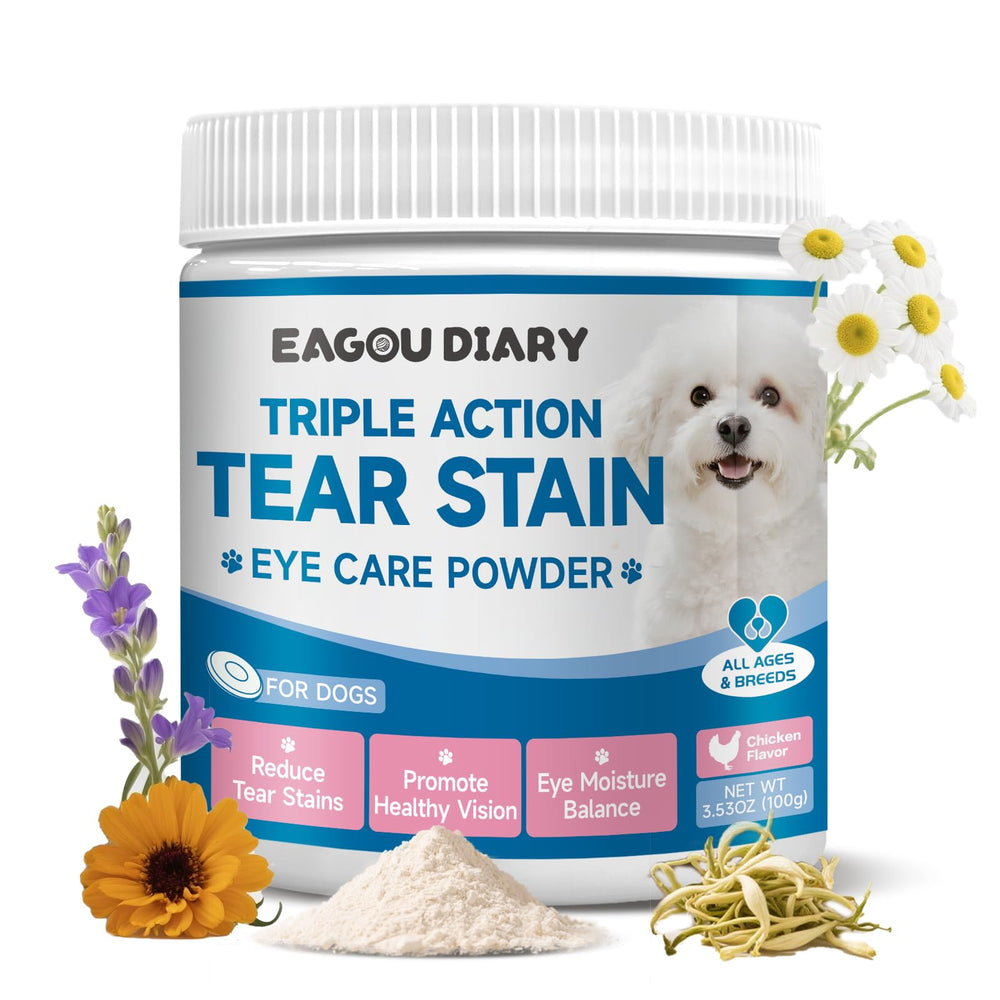 Eagou Diary dog tear stain supplement powder for gentle tear-stain management