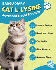 Eagou Diary L-Lysine Drops roasted chicken flavor aids feeding
