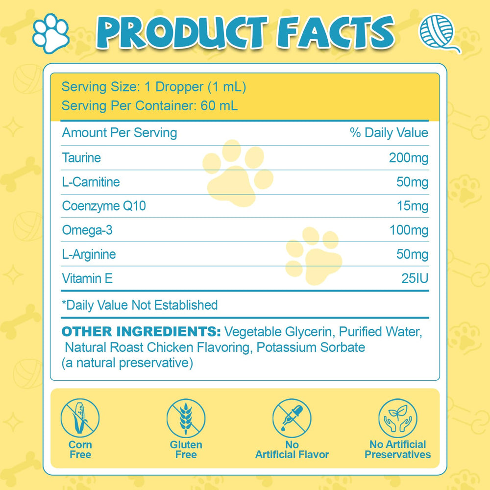Eagou Diary Taurine for Cats Drops supports vision in cats