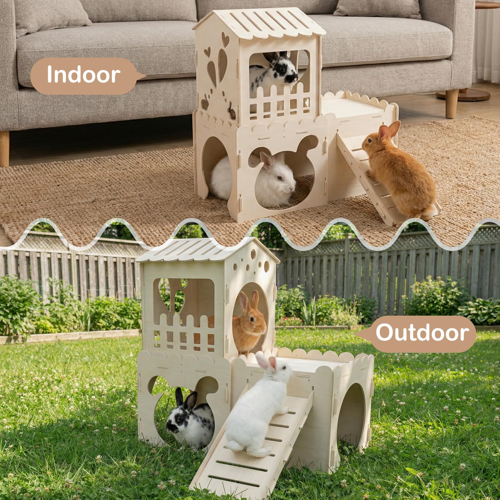 EAROND three-room layout provides separate play, rest, and hide areas