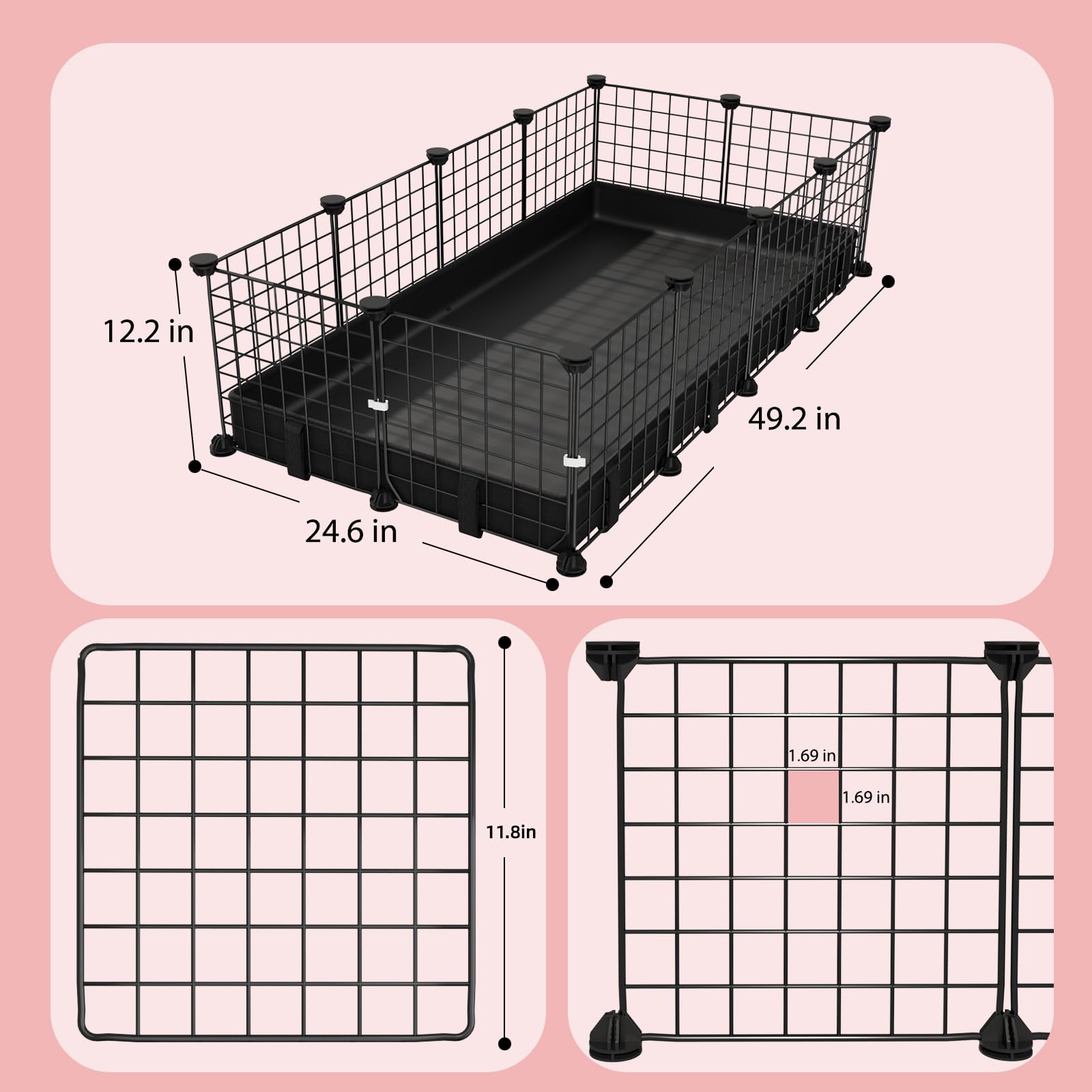 EAROND waterproof mat as the playpen base keeps the space clean and dry.