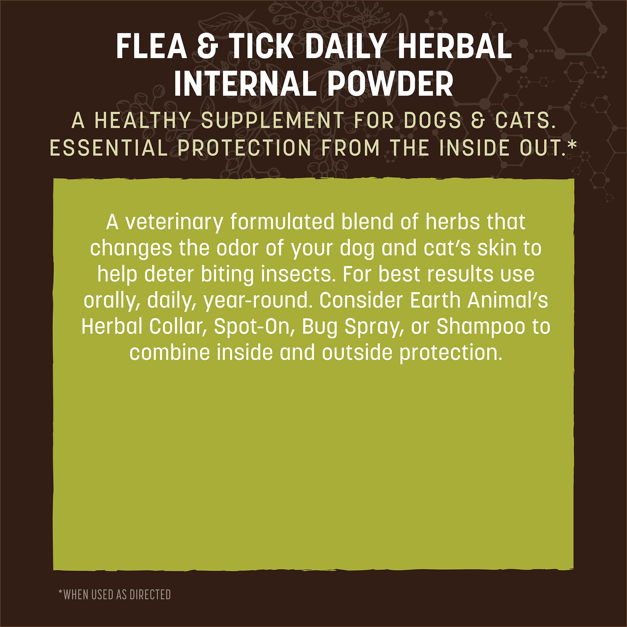Earth Animal Apothecary made in USA label signals trusted vet formulation.