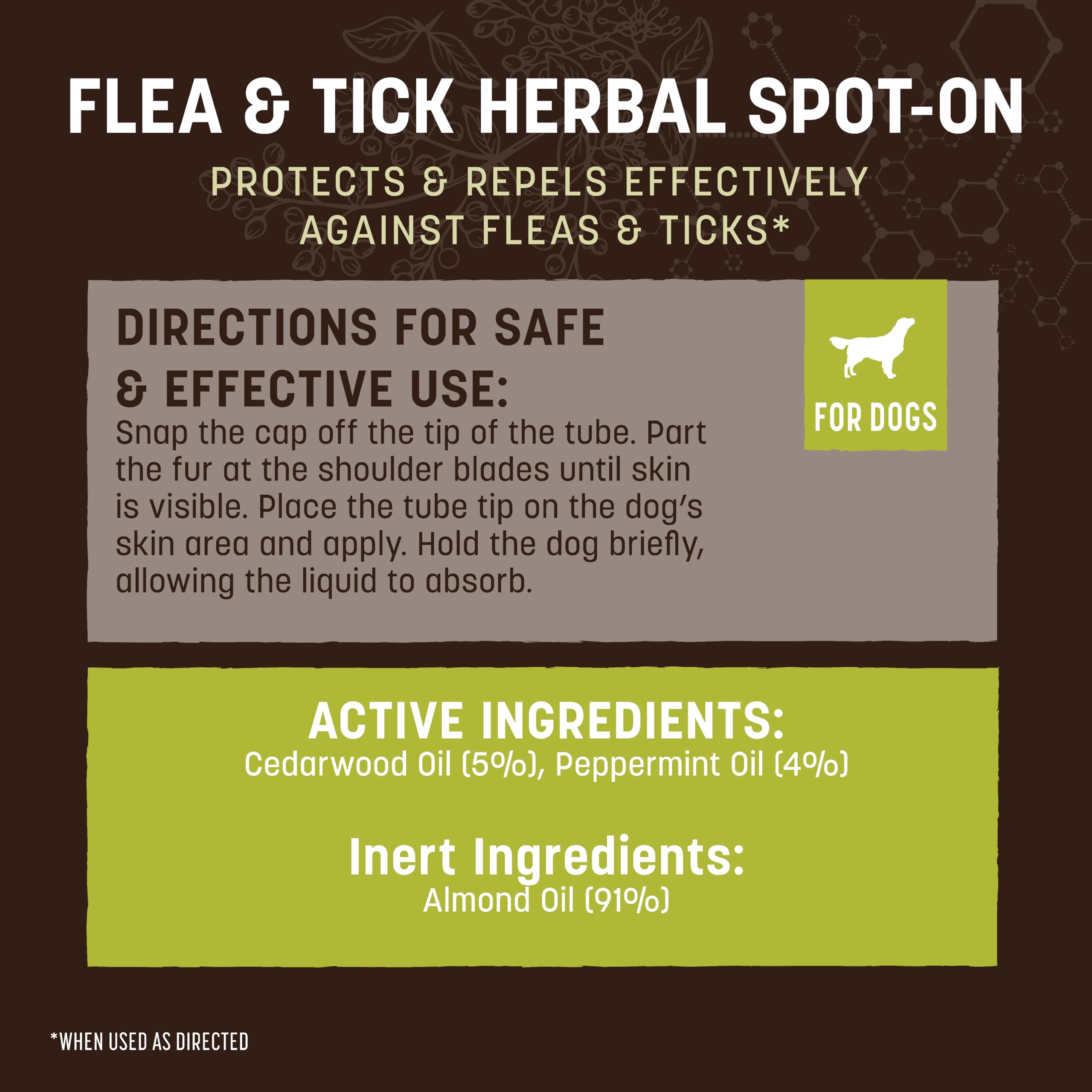 Earth Animal Apothecary medium dog application showing easy spot-on use.