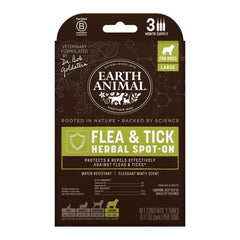 Earth Animal Apothecary spot-on bottle for large dogs with cedarwood and peppermint oils to deter fleas and ticks.