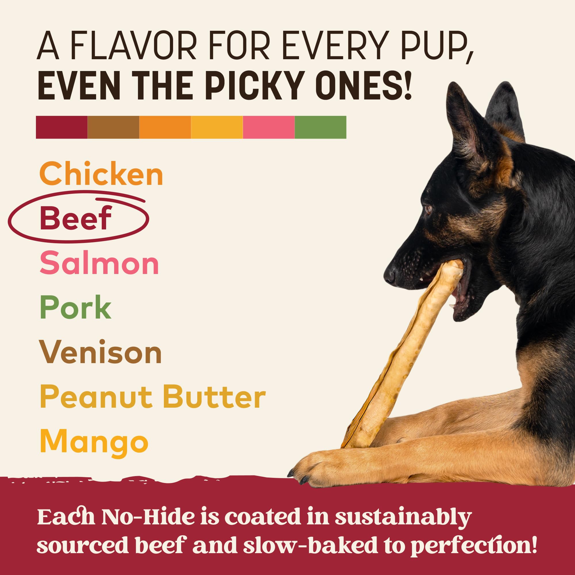 Earth Animal No Hide 2-count pack for easy servings.