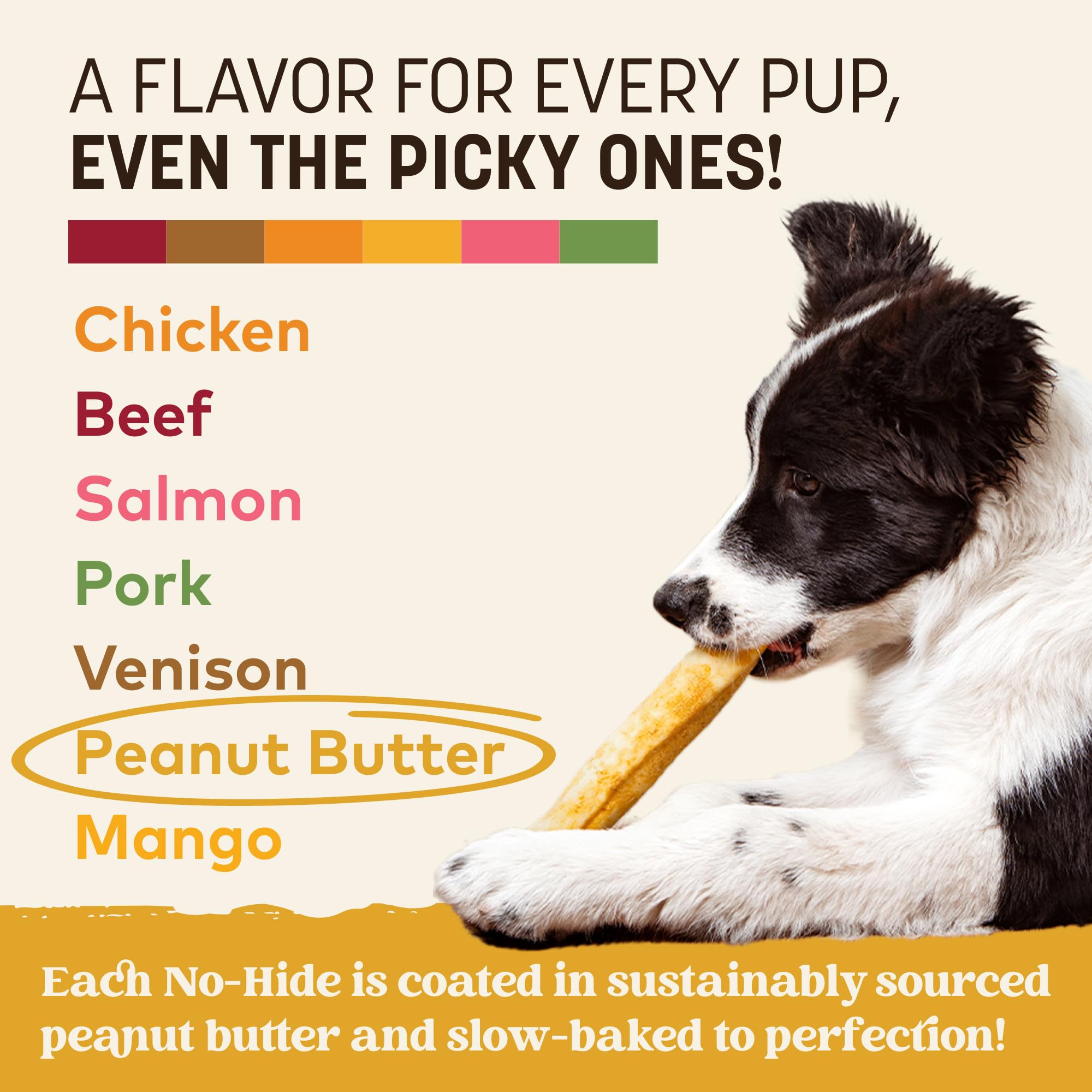 Earth Animal No Hide Chews free from bleaches and preservatives.