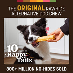 Earth Animal No Hide Chews long-lasting chews help curb boredom during playtime.