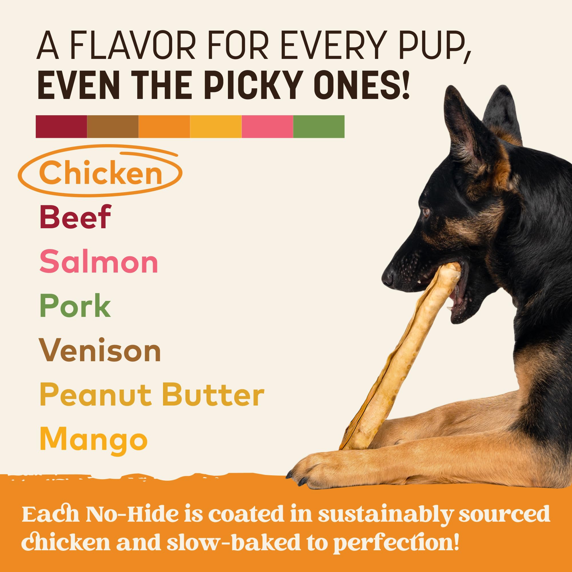 No Hide chews from Earth Animal, free of preservatives and synthetics.