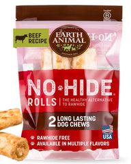 Earth Animal No Hide Chews packaging display for quick shopping decisions