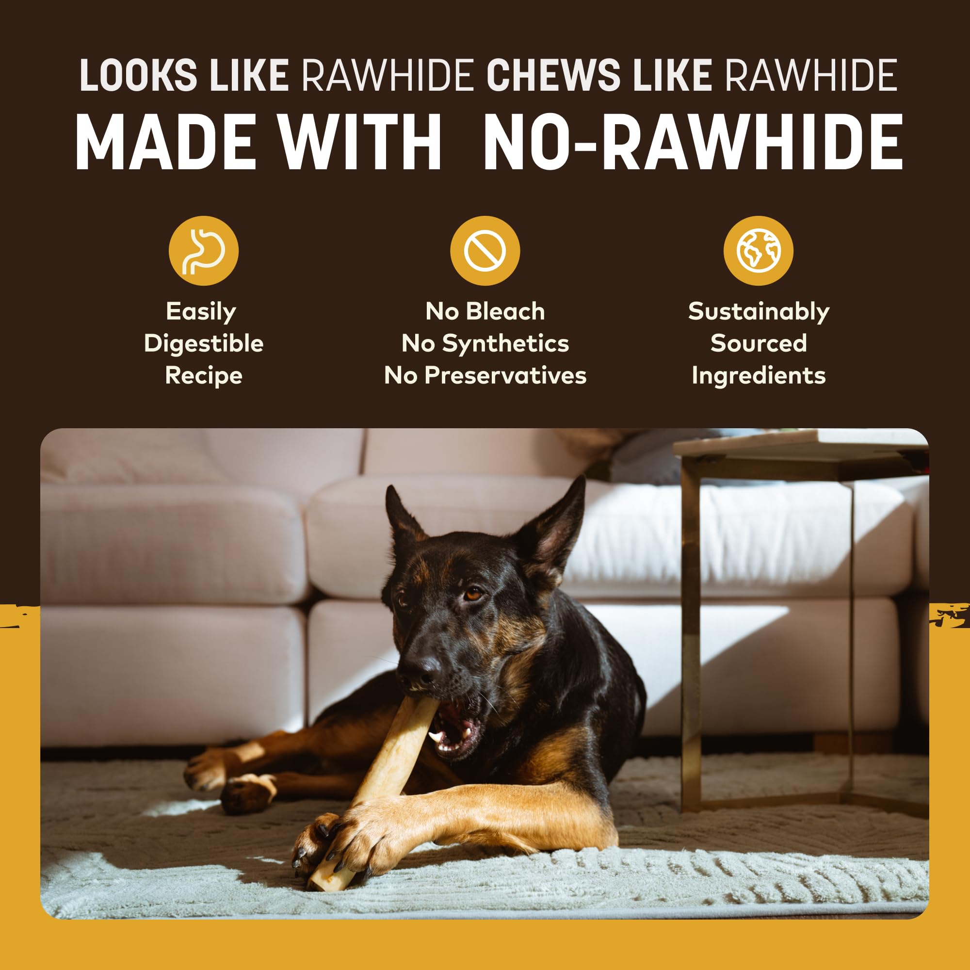 Earth Animal No Hide Chews Rolls baking process, wholesome texture.