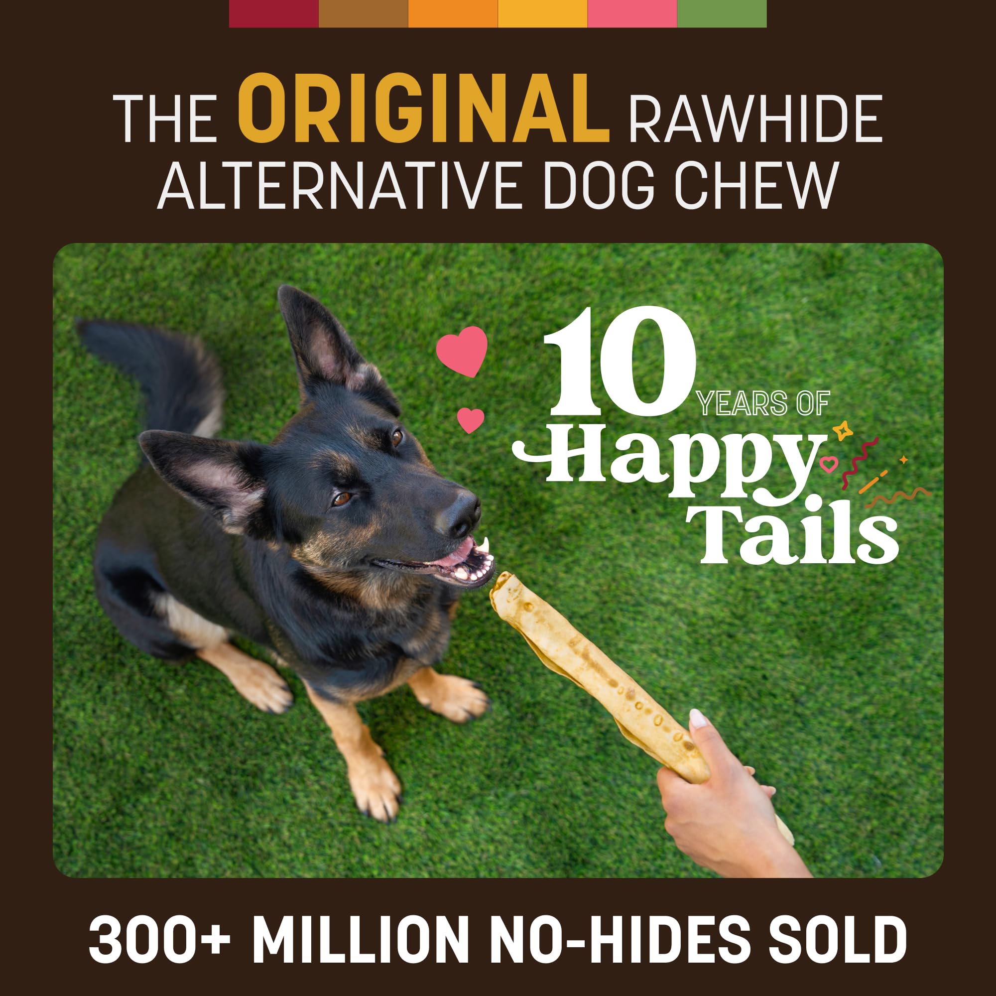 Earth Animal No Hide Chews Rolls in peanut butter, great for chewing sessions.