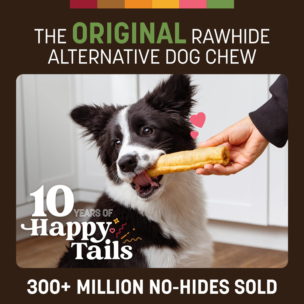 Earth Animal No Hide Chews rolls pork medium - convenient 6-count package for sessions.