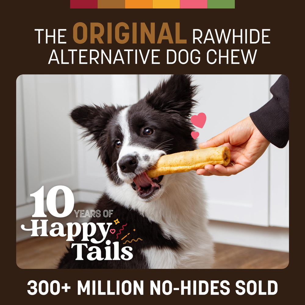 Earth Animal No Hide venison rolls two-count package for convenient solo chews