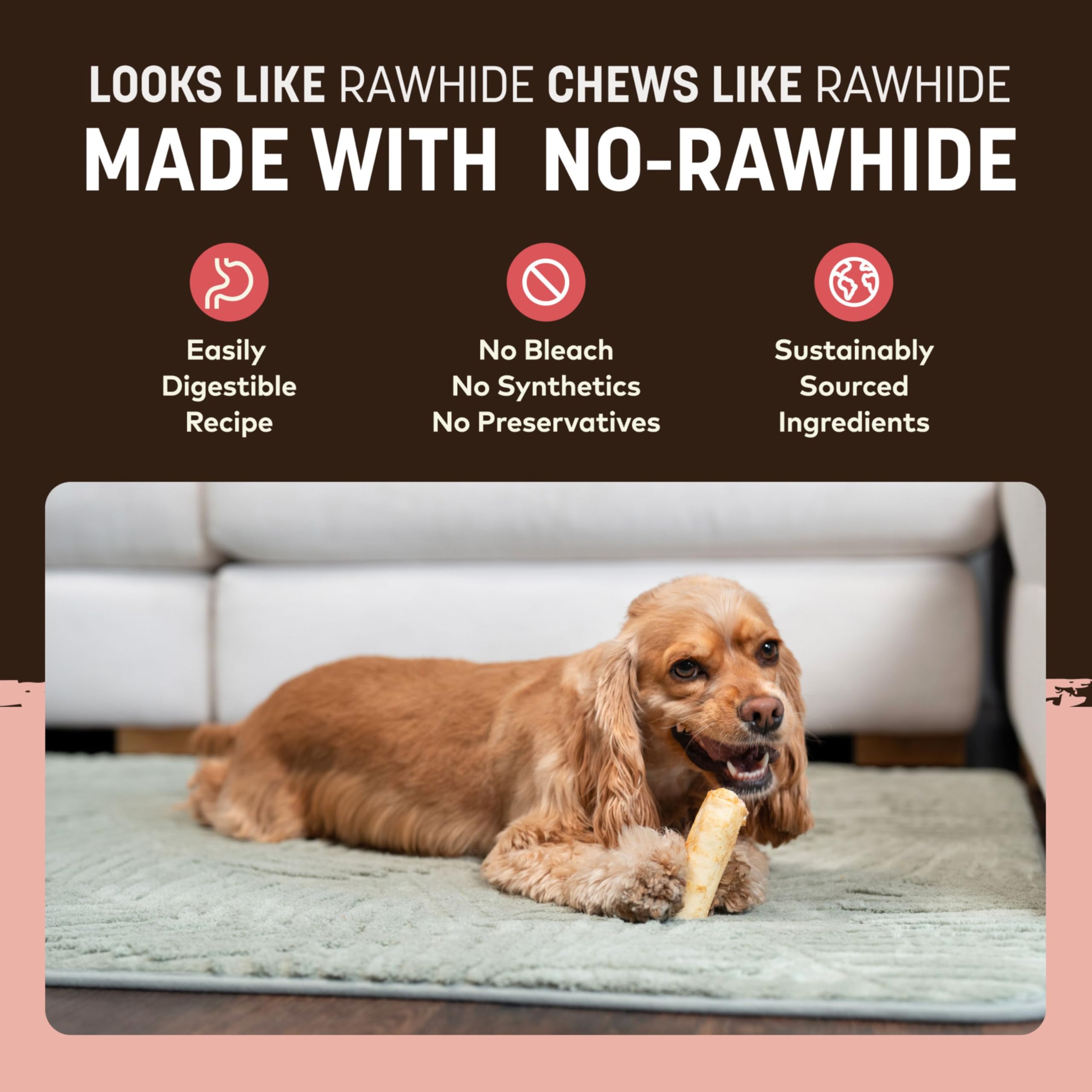 USA-made Earth Animal No-Hide Rolls packaging label.