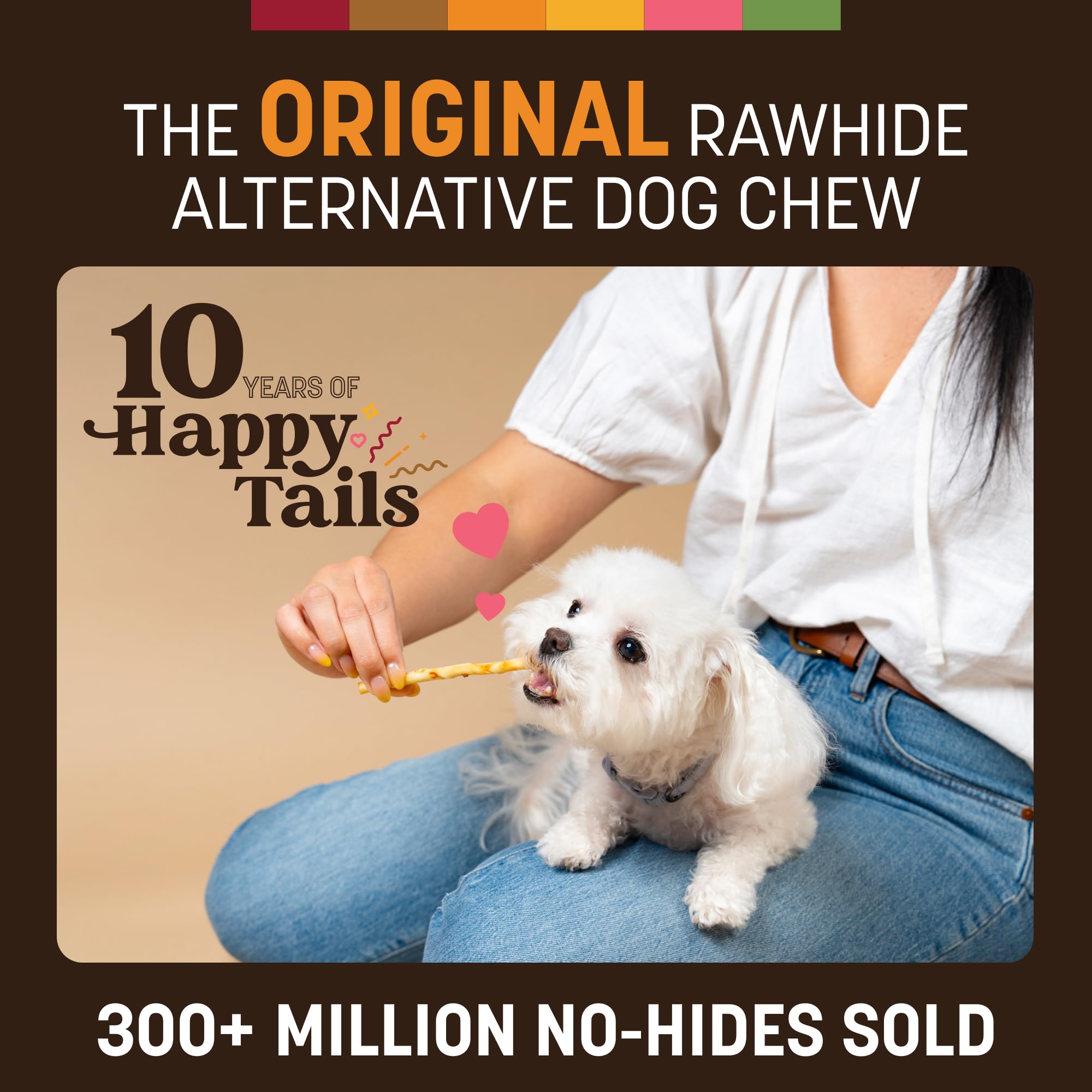 Earth Animal No Hide Stix texture detail for a durable, digestible chew.
