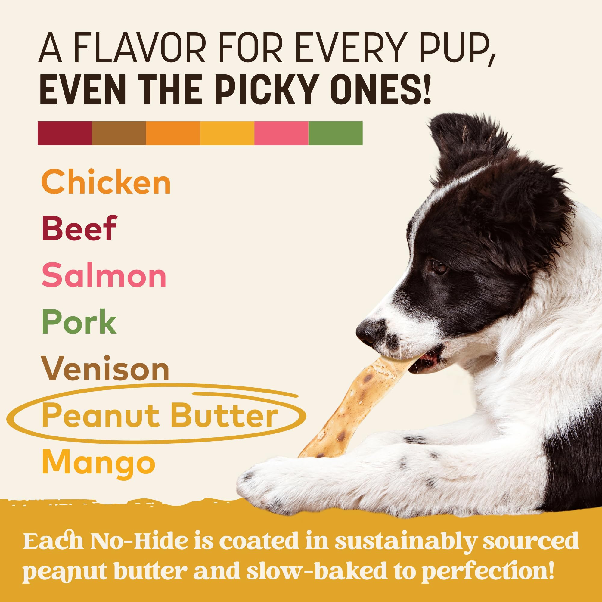 Open pack of Earth Animal No Hide Strips ready to serve.