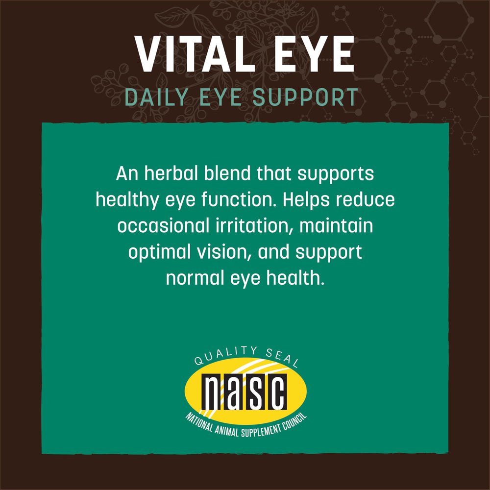 Earth Animal Vital Eye NASC-certified product ensures high quality standards.