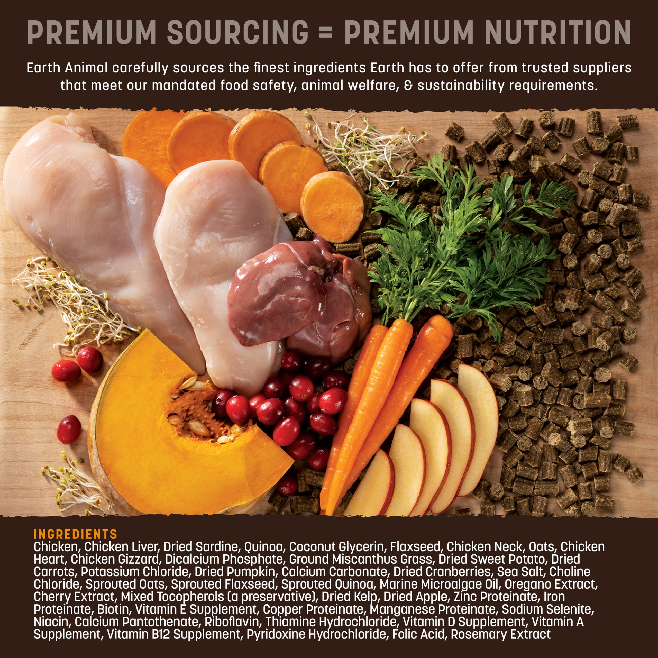 Earth Animal Wisdom air-drying preserves moisture for a juicy texture