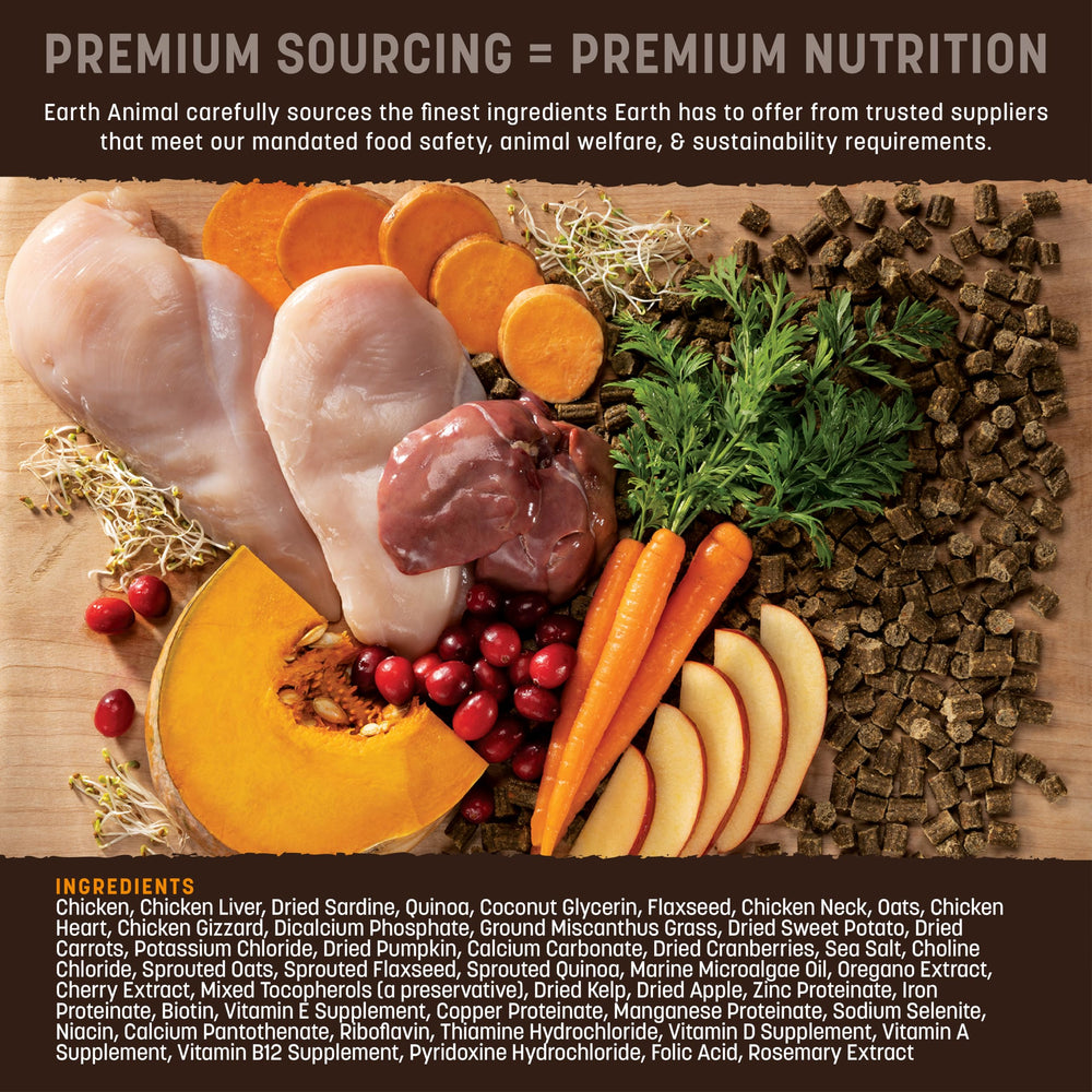 Earth Animal Wisdom air-drying preserves moisture for a juicy texture