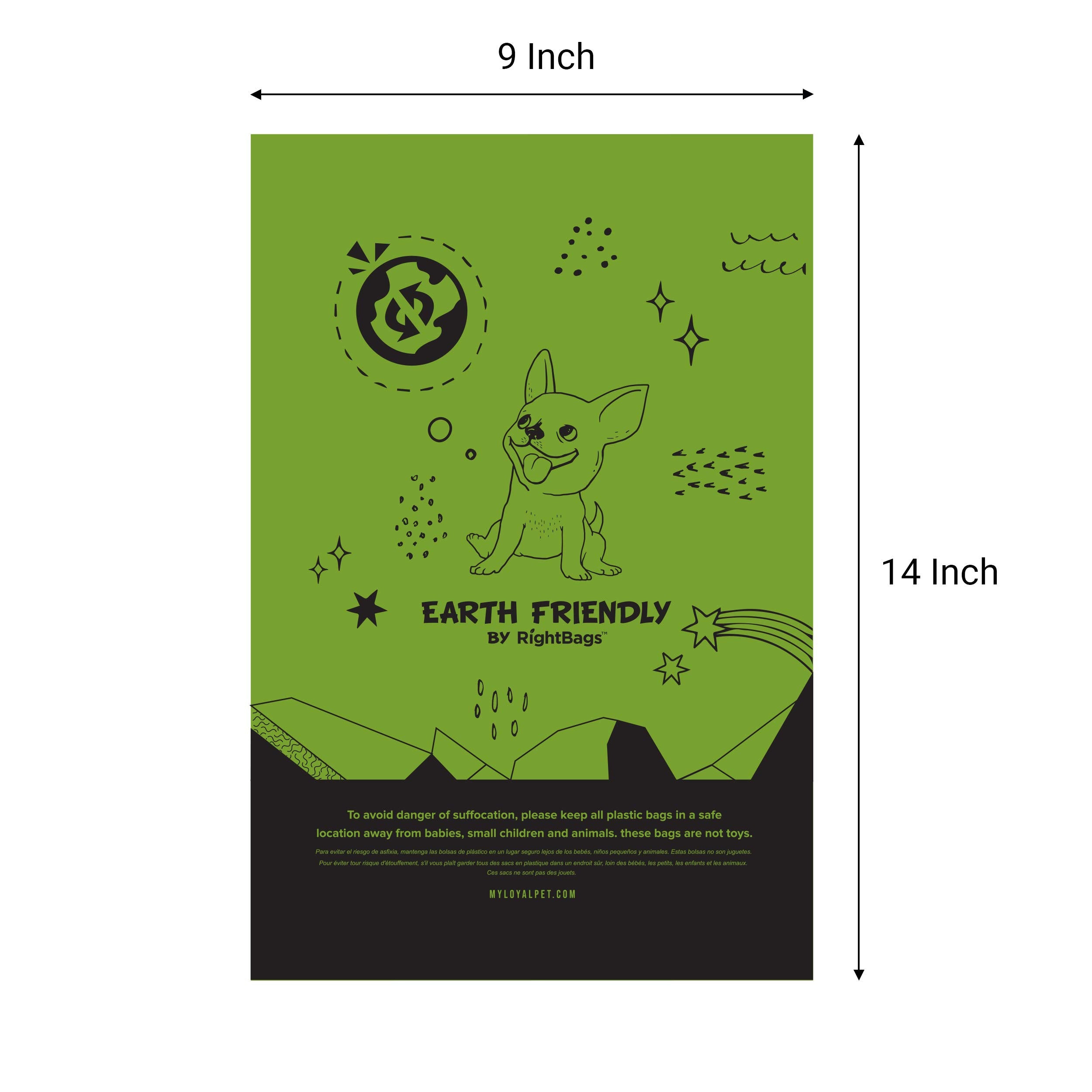 Earth Friendly bags fit most standard dispensers for convenience.