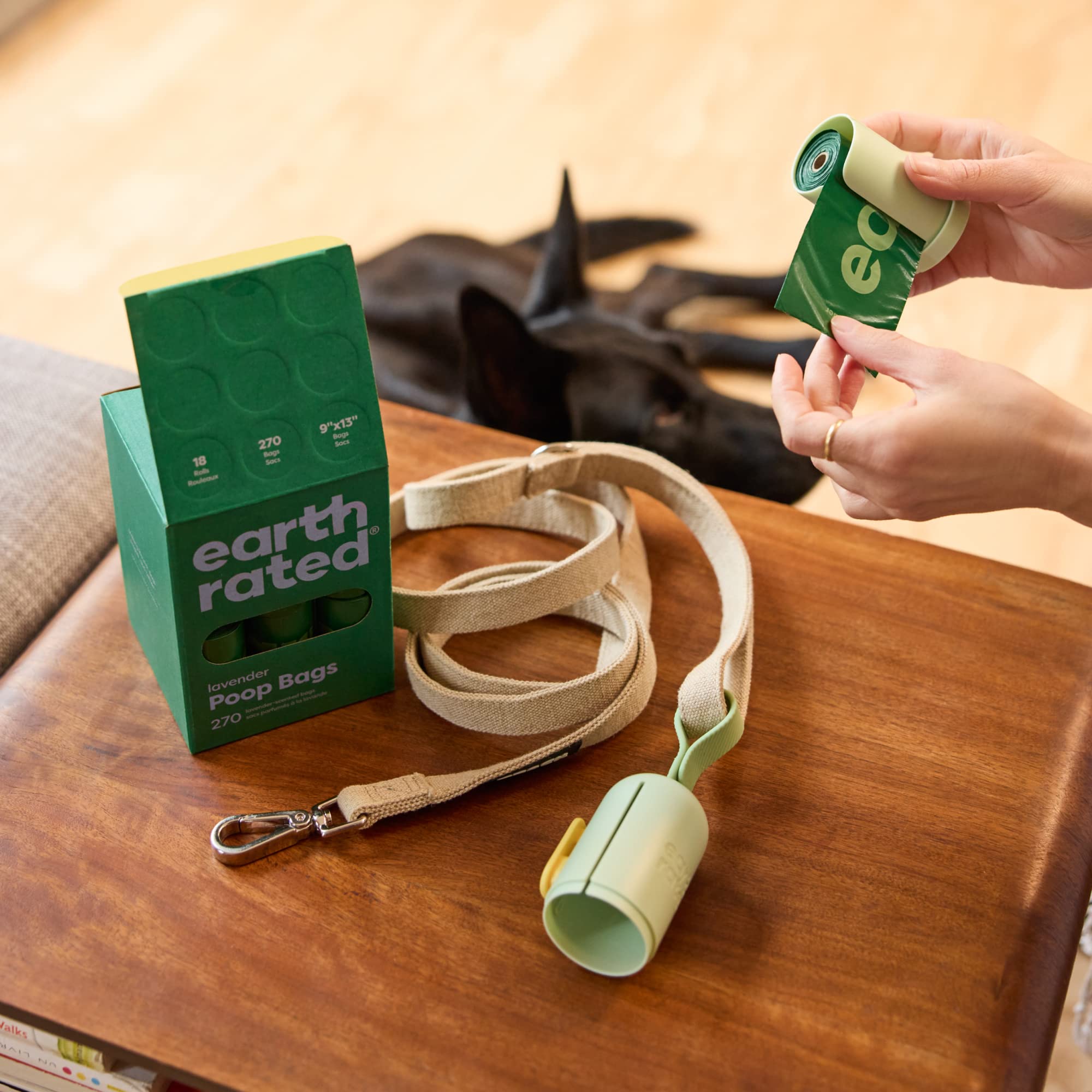 Earth Rated 3 bags left badge helps planning refills