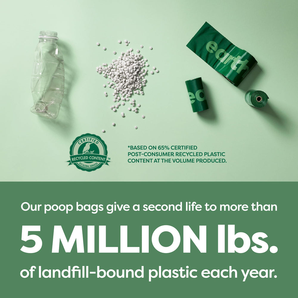 Earth Rated 9x13 inch bags fit standard waste pickups.
