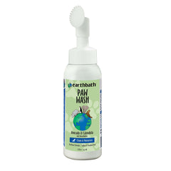 Earthbath Paw Wash foam bottle ready for quick paw cleaning after outdoor trips.
