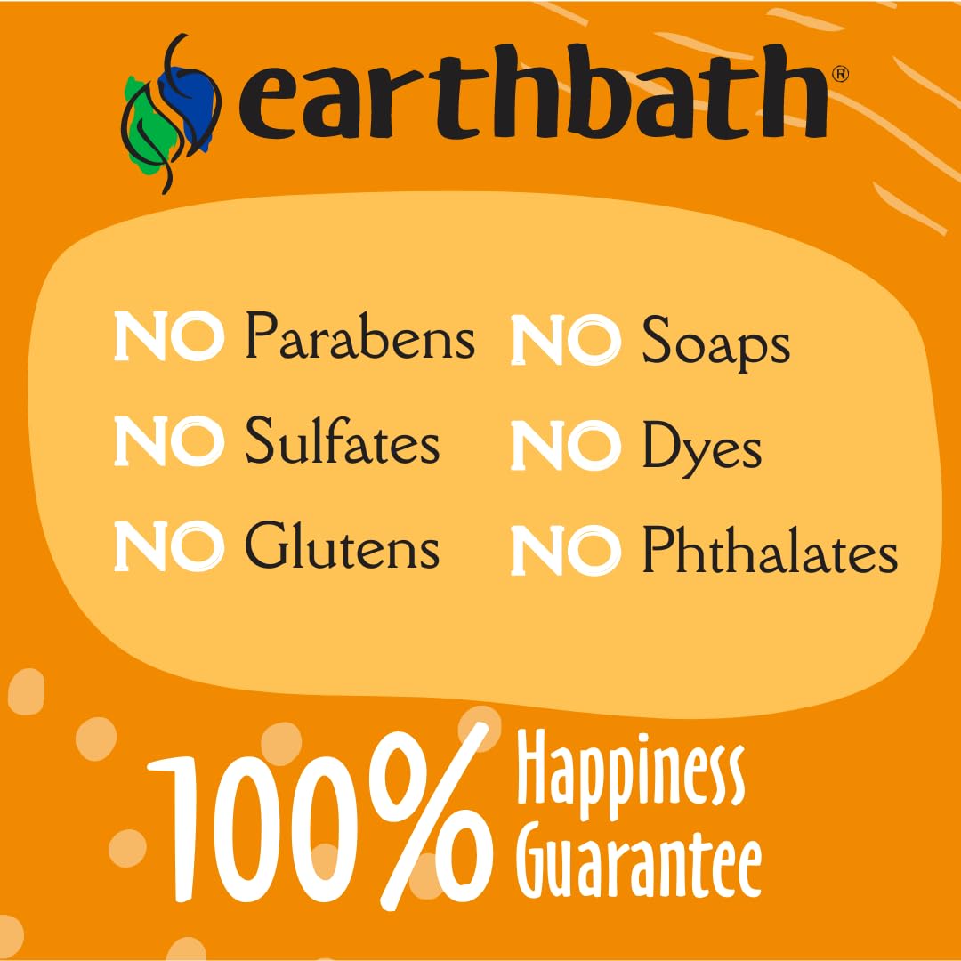 Earthbath after-bath scene showcases a soft coat and pleasant scent