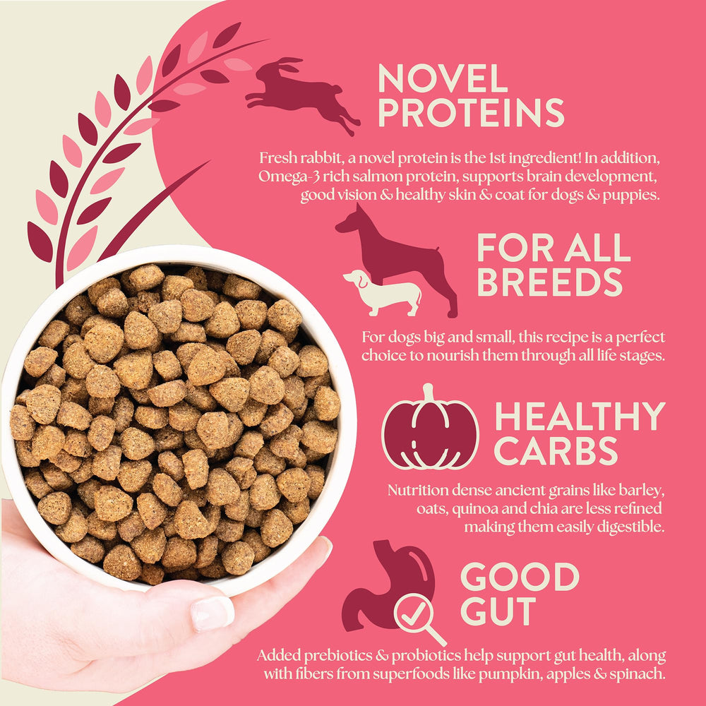 Earthborn Holistic ancient grains blend with barley, oats, quinoa for easy digestion
