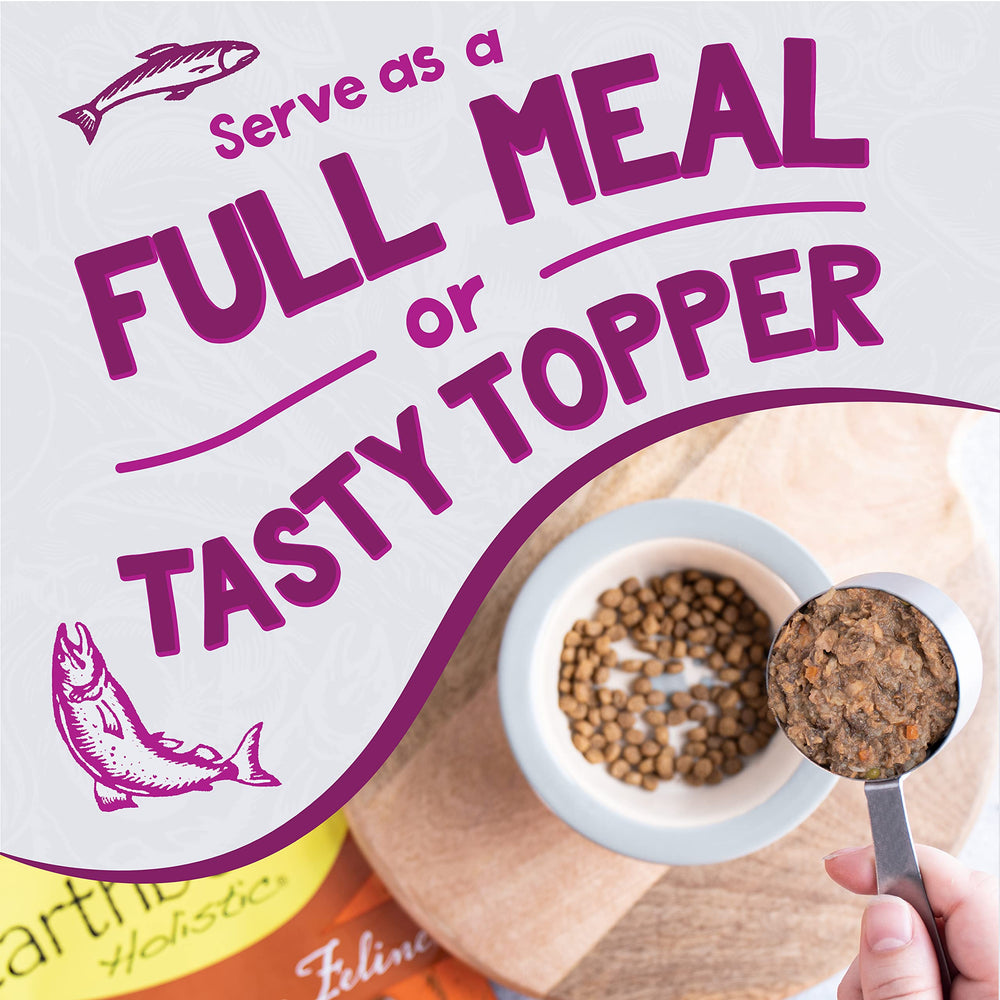 Earthborn Holistic Harbor Harvest fish flakes image with wild-caught salmon and whitefish