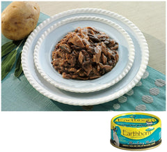 Earthborn Holistic Harbor Harvest ingredients collage highlighting grain-free nutrition for cats