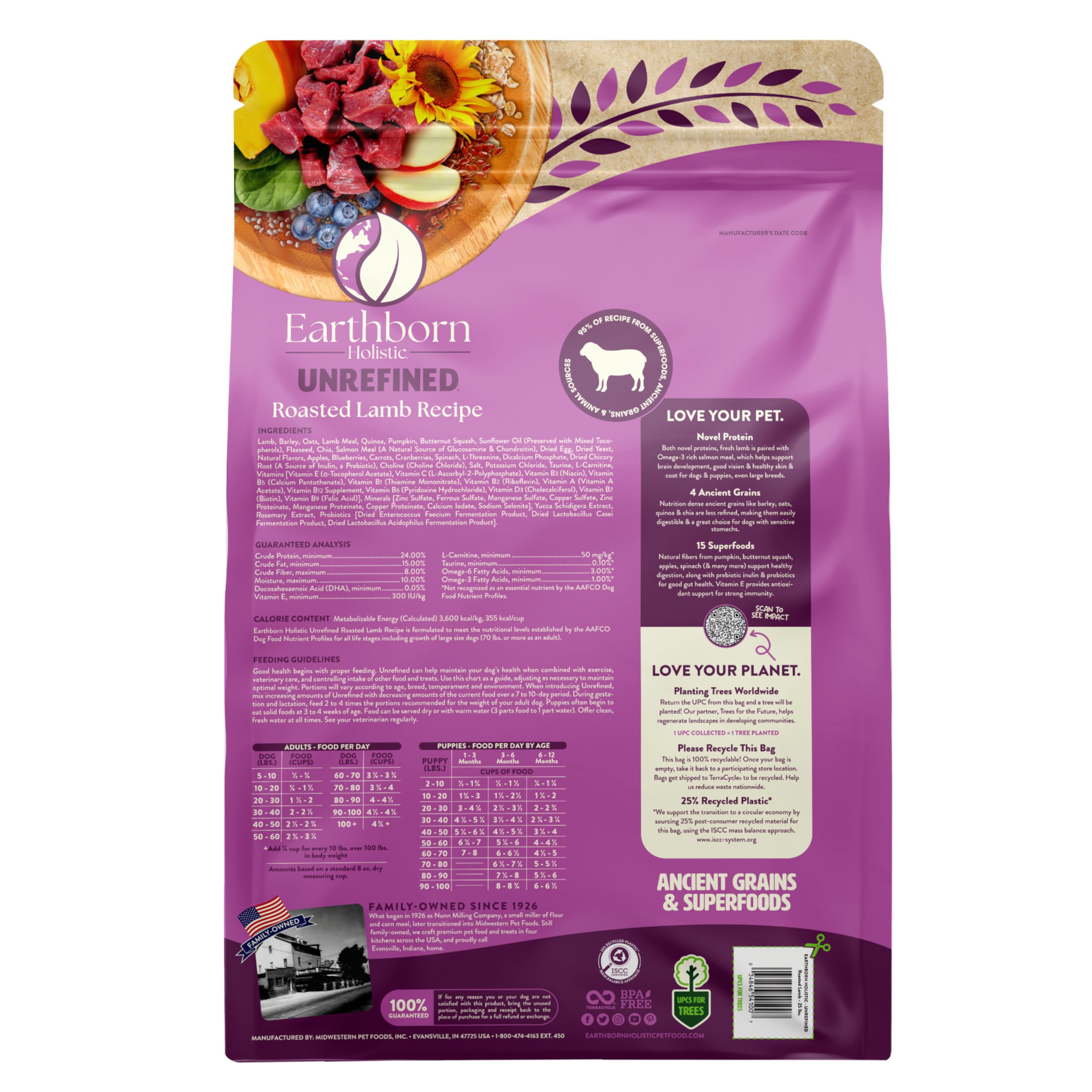Earthborn Holistic pea-free recipe dog food for dogs with sensitive stomachs.