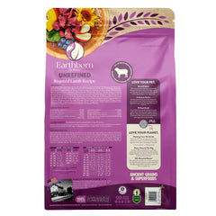 Earthborn Holistic pea-free recipe dog food for dogs with sensitive stomachs.