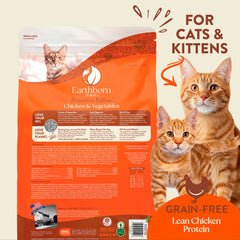 Earthborn Holistic Primitive Feline prebiotic and probiotic blend aids gut health.