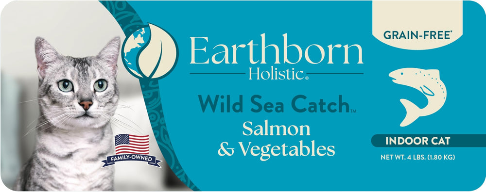 Earthborn Holistic Wild Sea Catch packaging, BPA-free and resealable for freshness