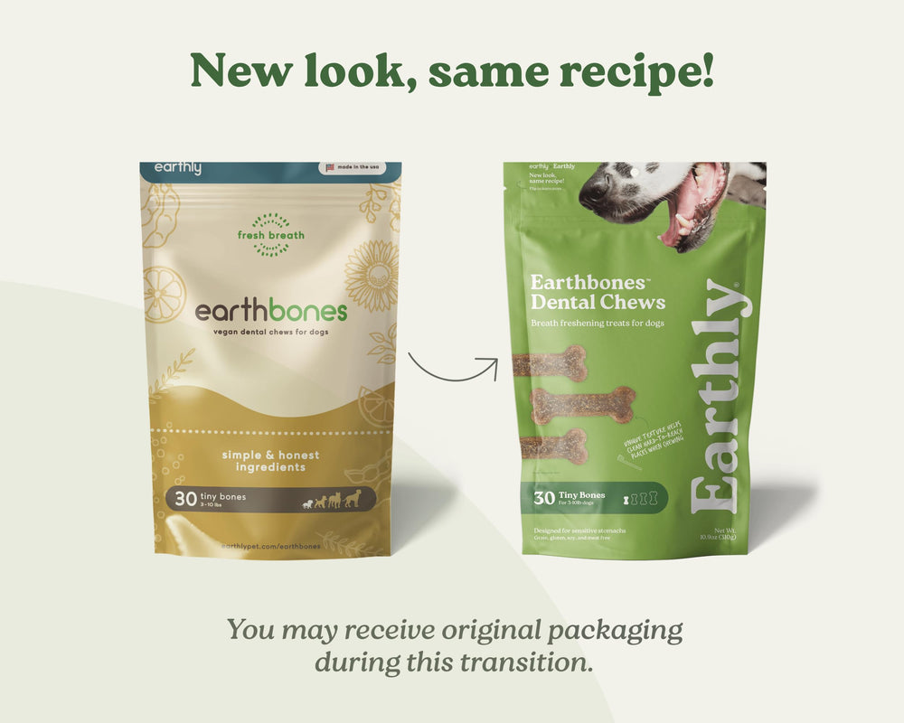 Ingredients closeup showing natural vegan formulation for dogs.